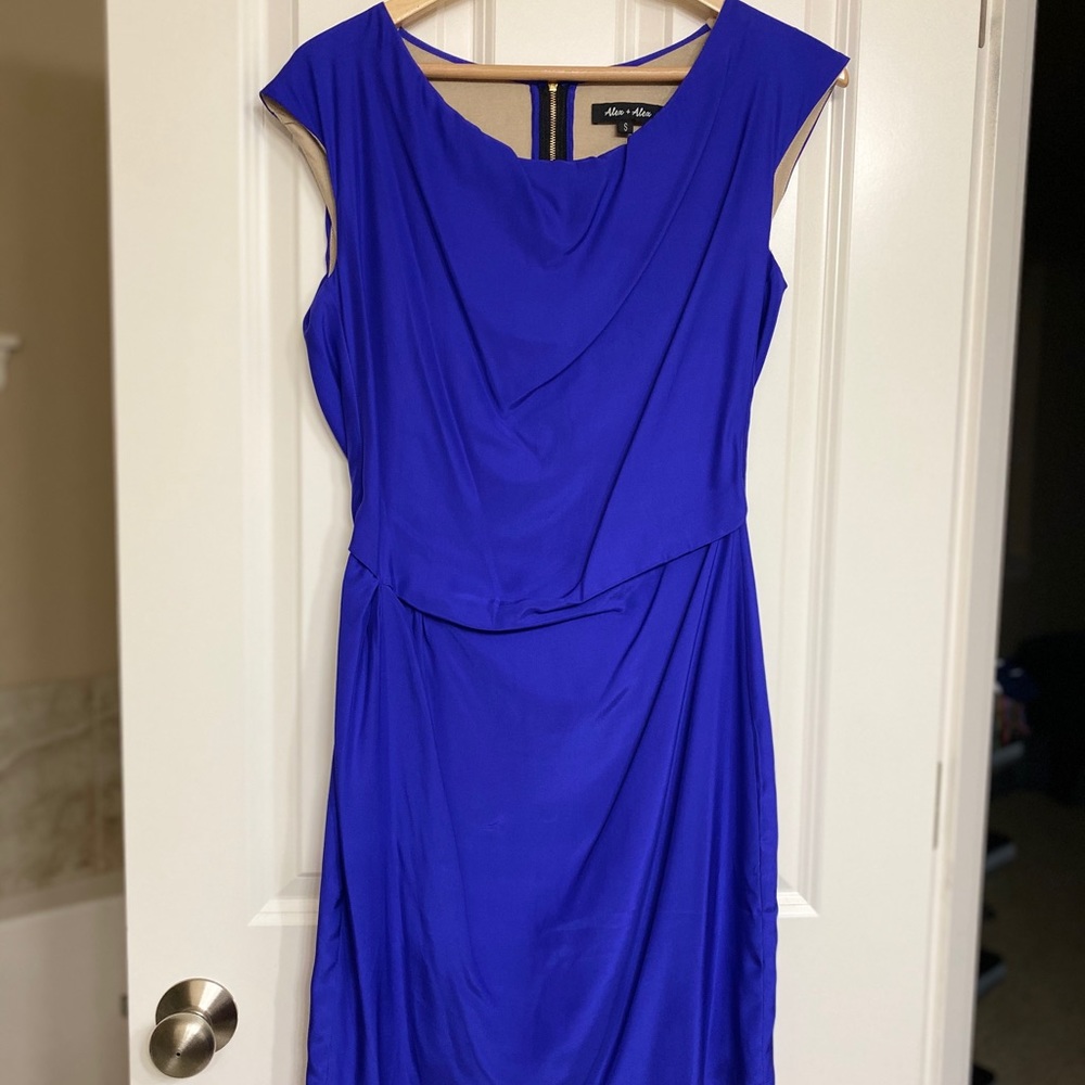 Jewel toned blue dress